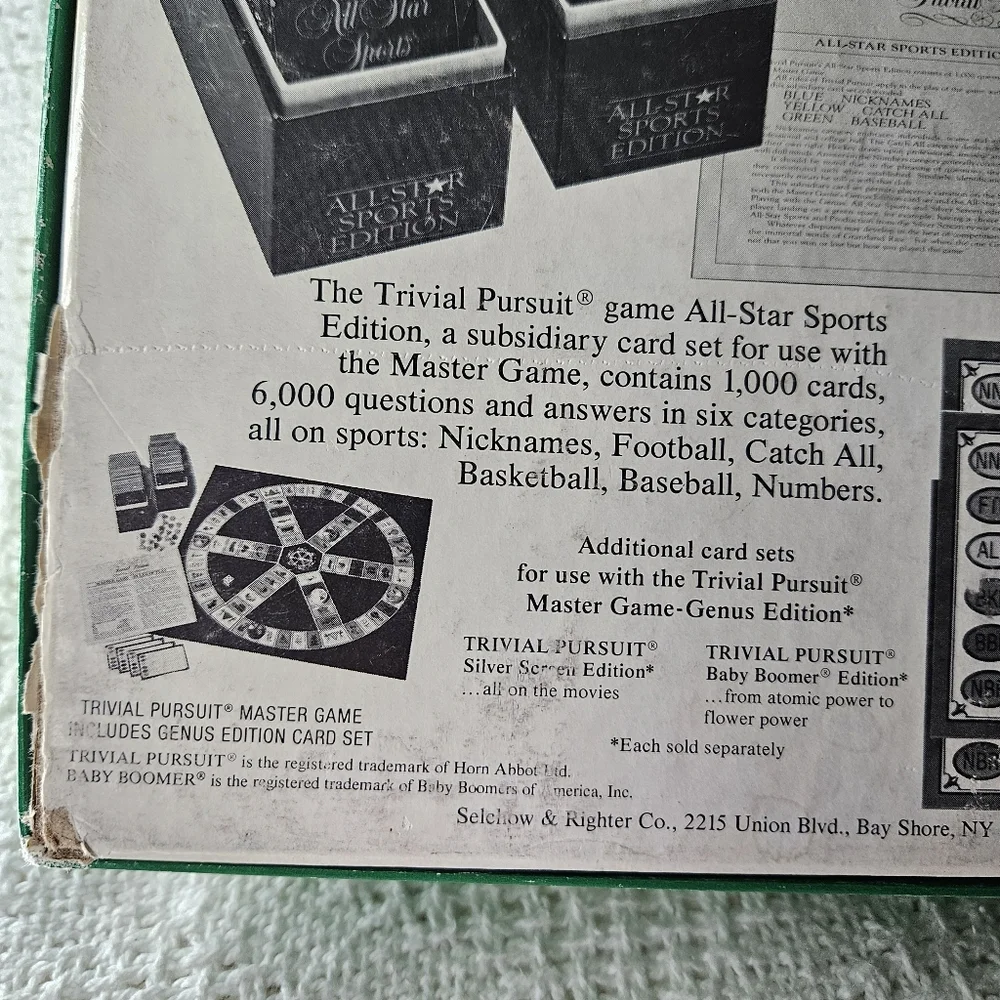 Trivial Pursuit Card‎ Game - All Star Sports Edition Expansion Set VINTAGE - Picture 10 of 16